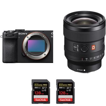 Sony A7CR Preto + FE 24mm f/1.4 GM + 2 SanDisk 128GB Extreme PRO UHS-II SDXC 300 MB/s + PDF MCZ DIRECT - 1