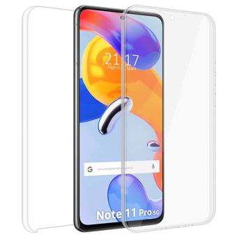 Capa Tumundosmartphone Dupla Transparente Pc + TPU Corpo Inteiro 360 Para Xiaomi Redmi Note 11 Pro / 11 Pro 5G - 1