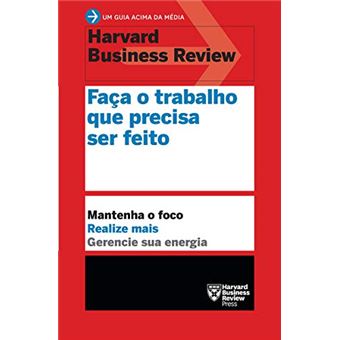 Faça o trabalho que precisa ser feito - 1