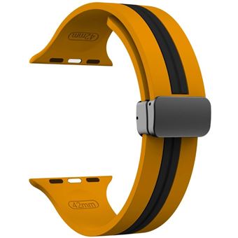 Bracelete SnapFlow Antiimpacto para Apple Watch Series 10 46mm | Amarelo e Preto - 1