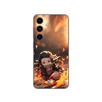 Capa Maniacase para Samsung Galaxy S24 FE | Demon Slayer Nezuko 3D Arte Anime Manga Cópia - 1