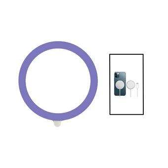 Kit Gift4Me Silicone Magsafe Magnetic + Carregador Sem Fios Carga Rápida Apple Lilás - 1