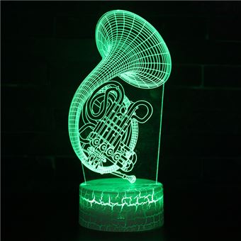 Lâmpada 3D HSMY | Infantil | Multicolorido com Controlo Remoto | Instrumento musical | 363 - 1