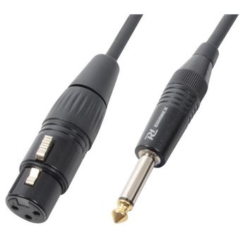 Cabo Power Dynamics Connex Jack 6,3mm Macho Mono - XLR Fêmea | 1.5 m - 1