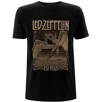 T-shirt Rock Off LED ZEPPELIN | Faded Falling | Preto | S - 1