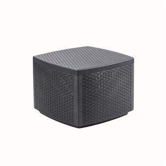 Mesa de Apoio com Armazenamento IPAE PROGARDEN Naxos | 53x53x40cm | Antracite - 1