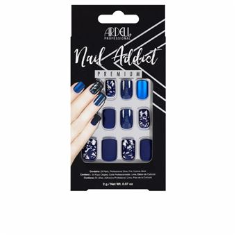 Unhas Postiças Ardell Nail Addict Tom Matte Blue - 1