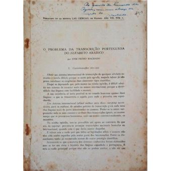 O problema da transcrição portuguesa do alfabeto arábico. - 1