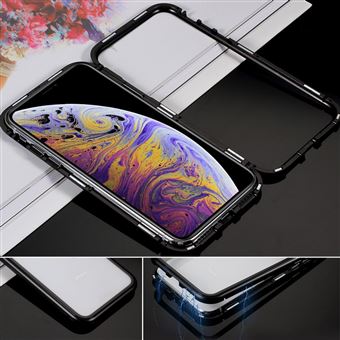Protetor de Ecrã de Vidro Temperado Magunivers quadro de atração Preto para Apple iPhone XR 6.1 inch