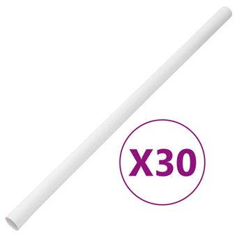 Calhas para cabos vidaXL | Ø30 mm | 30 m | PVC - 1