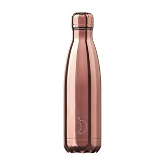 Chilly's Chrome Edition B500CHRGO garrafa para bebidas 500 ml Uso diário Rosa dourado Inox - 1