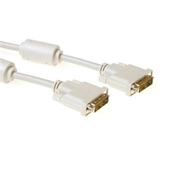 Cabo Dvi ACT DVI-D Single Link connection cable, M - M, Ivory 10.0m - 1