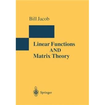 Linear Functions And Matrix Theory - 1