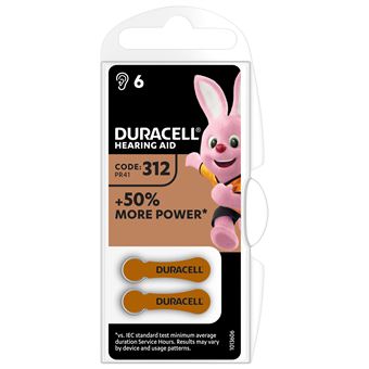 Pilha Duracell Hearing Aid 312 - 1