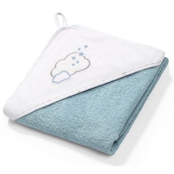 Toalha felpuda com capuz Baby Ono | 85x85cm | Azul - 1