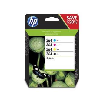 HP 364 Black/Cyan/Magenta/Yellow Original Ink Cartridges - 1