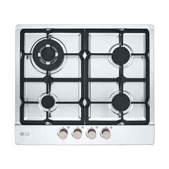 Placa a Gás LG CBGZ2414S | 59.4 cm | 4 Zonas | Aço inoxidável - 1