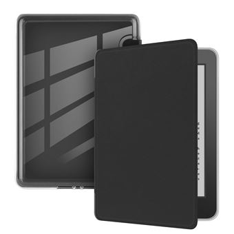 Capa FLOODKING para Amazon Kindle Paperwhite6 | Acrílica | à Prova de Respingos | Sleep Inteligente | Preta - 1