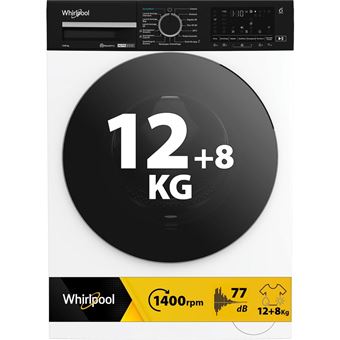 Máquina de Lavar e Secar Roupa Whirlpool WPD 2836W ADS IT | 12/8 Kg | 1400 RPM | D | Branco - 1