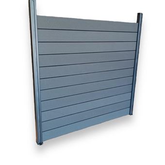 Painel de cerca Maderterraneo de triagem cinza antracite WPC 180 | H x 192 | W cm - 1