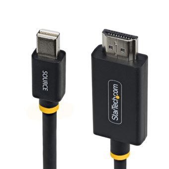 Adaptador de Cabo de Vídeo StarTech.com 1M-MDP-HDMI2-4K60 | Preto - 1