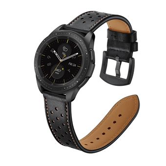 Pulseira de Couro Genuíno Magunivers | Preto | para Samsung Galaxy Watch| 42mm (Black Type) - 1