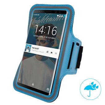Armband Avizar Sport Móvil Capa Antichuva Janela Tátil Correia Regulável Azul - 1