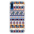 Capa Tpu Hapdey para Samsung Galaxy A50 2019 | Design Padrão Tribal de Tapete Indiano 2 - Transparente