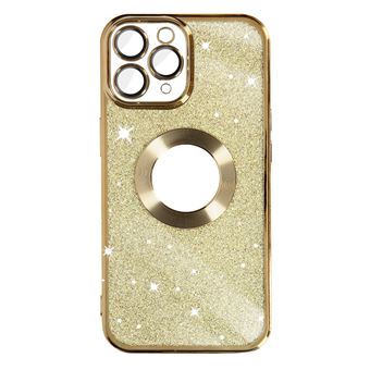 Capa Avizar para iPhone 11 Pro Max Lantejoula Amovível Silicone Gel Dourado - 1