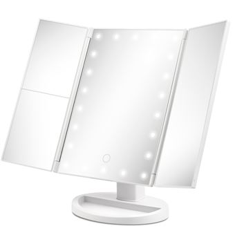 Espelho de Maquilhagem com LED Girmi BE03 - Branco - 1