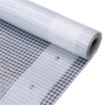 Lona vidaXL em Tecido Imitação de Gaze 260 G/M ² 1 5X5 M Branco - 1