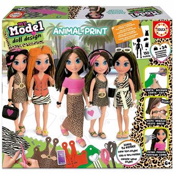 My Model Doll Design Animal Print Educa - 1