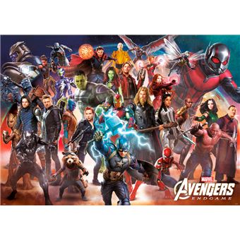 Poster Gigante Grupo Erik Marvel Avengers Endgame - Line Up - 1