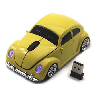 Rato Sem Fio Orysin | Design Carro | Receptor USB | 2,4 GHz | LED Farol - 1