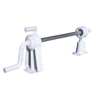 Enrolador Manual para Coberturas de Piscina Gre 40135 | Aço inoxidável, Branco - 1