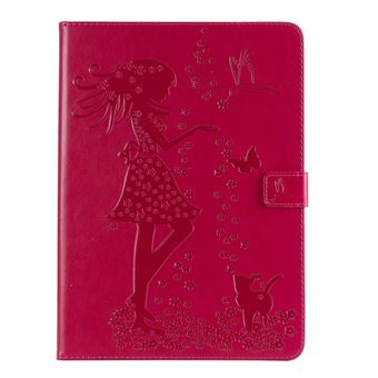 Capa Magunivers PU menina e gato rosa para Apple iPad Pro 11 inch (2018) - 1