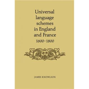 Universal Language Schemes In England And France - 1