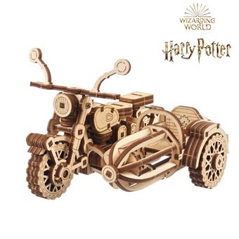 Puzzle 3D Ugears Moto Voadora de Hagrid™ | Madeira - 1