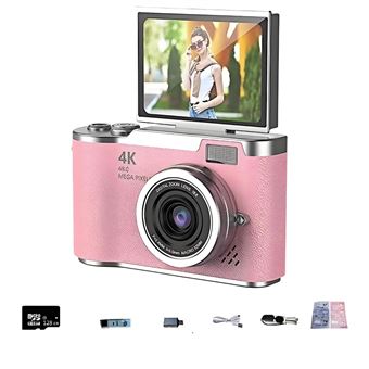 Câmara Digital SZSMART LK-007 | Ecrã Giratório | 128GB - 1