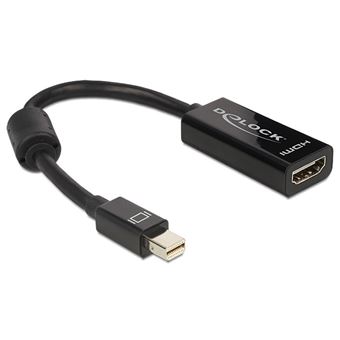Adaptador de Cabo de Vídeo DeLOCK Adapter mini Displayport / HDMI | Preto - 1