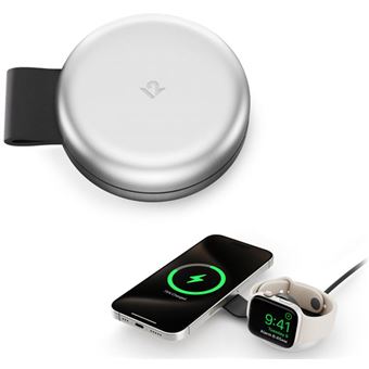 Carregador de Dispositivos Móveis Twelve South ButterFly 2-in-1 | Prateado - 1