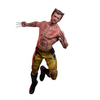 Figura Hot Toys MMS756 - Marvel Comics - Deadpool & Wolverine - Wolverine Jacket Version - 1