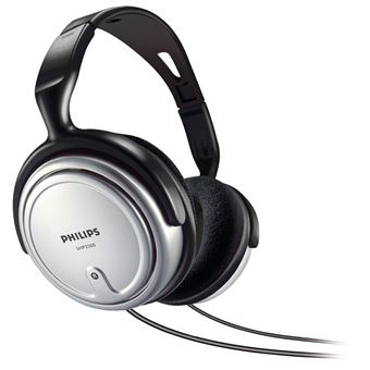 Auscultadores Philips Auscult. Interior Com Fio para TV SHP2500/00 | Prateado - 1