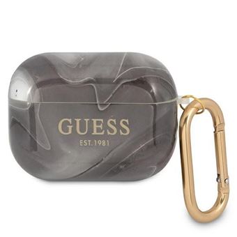 Capa Original TPU Guess Airpods Pro Mármore Preto - 1