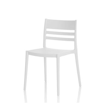 Conjunto de 4 cadeiras de exterior FT FEEL THE... NOTO em polipropileno branco - 1