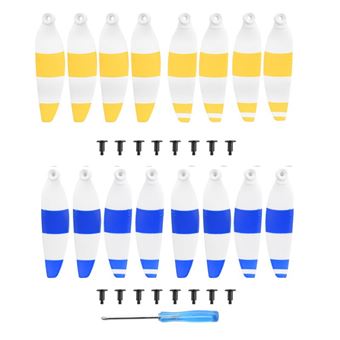 Hélices HSMY 4726 para DJI Mavic Mini 2 Drone | Amarelo Azul | 4 Pares - 1