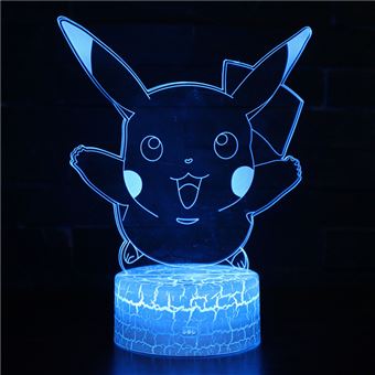 Lâmpada 3D HSMY | Infantil | Multicolorido com Controlo Remoto | Pikachu | 138 - 1