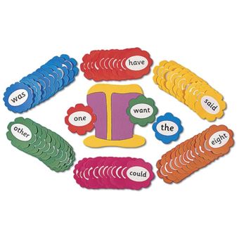 Jolly Phonics Tricky Word Wall Flowers In Print Letters - 1