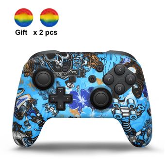Pack HSMY | 3 Capas Silicone Protetora + Grips para Comando Switch Pro - Multicolorido 2 - 1