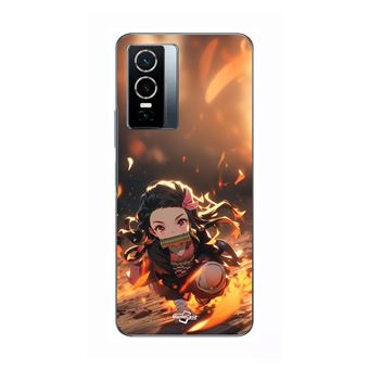 Capa Maniacase para Vivo Y76 5G | Demon Slayer Nezuko 3D Art Anime Manga Copy - 1
